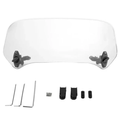 Image of Deflector Moto Motorcycle Adjustable Windscreen Windshield Spoiler Air Universal Modified Transparent