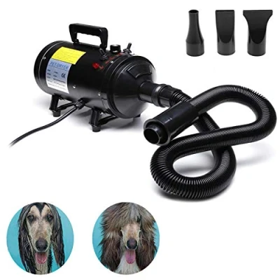 Image of dicn Pet Dog Cat Grooming Hairdryers Professional 2800W Adjustable Wind Speed &amp; Temperature Low Noise Extendable Hose 3 Nozzles Powerful Efficient Hair Fur Blower Dryer