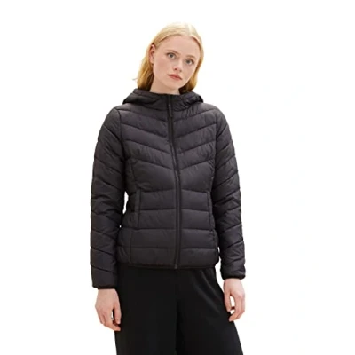 Image of TOM TAILOR Denim Women&#039;s Lightweight Quilted Jacket, 14482 deep Black, L