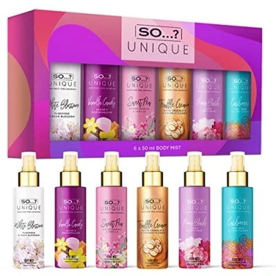 Image of So…? Unique Grande Womens Mini Mist Gift Set, Body Fragrance Spray (6x50ml)