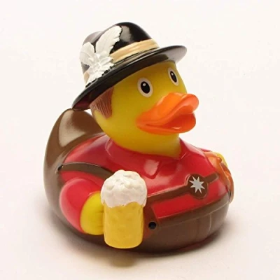Image of DUCKSHOP Rubber Duck Bavarian Man Bathduck L: 8,5 cm