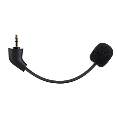 Image of Alphatec Replacement Game Mic for Kingston HyperX Cloud, Cloud X and II 2nd Version Gaming Headset on PS4 PS5 Xbox One Nintendo Switch PC, 3.5mm Detachable Boom Microphone