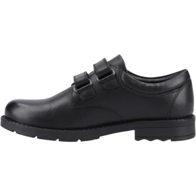 Image of Hush Puppies Barry Junior Shoe, Black, 10 UK Child