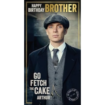 Image of peaky blinders, brother, birthday card
