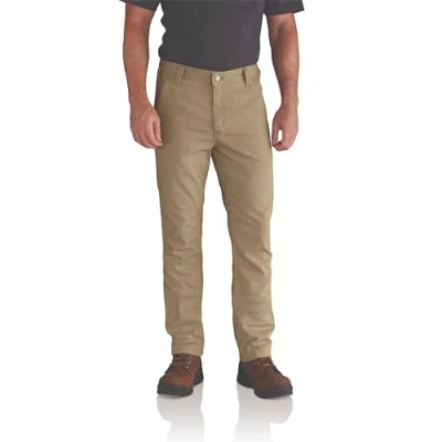 Image of Carhartt Men&#039;s Rugged Flex Straight Fit Canvas 5 Pocket Tapered Work Pant, Dark Khaki, 44W / 32L