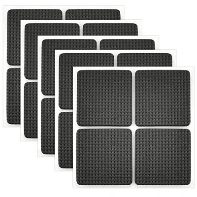 Image of LYTIVAGEN 20 PCS Furniture Pads Non Slip Adhesive Floor Protector Rubber Feet Felt for to Protect Tiles, Laminates, Wood Floors (4,2 x 4,2 cm)