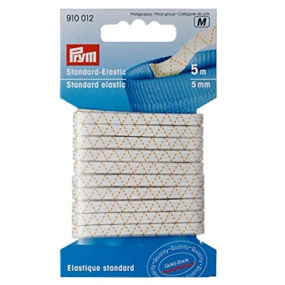 Image of Prym Standard Elastic 5 mm White