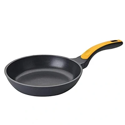 Image of Ibili Frying pan Evolution 18 cm, Cast Aluminium, Black/Yellow
