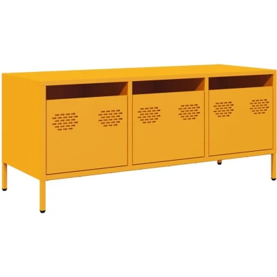 Image of vidaXL TV Cabinet Mustard Yellow 101.6 x 39 43.5 cm in Steel