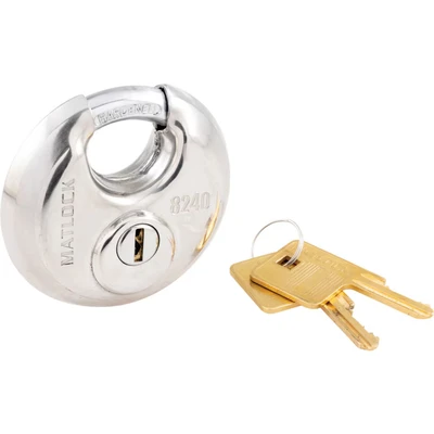 Image of Matlock 70mm Stainless Steel Disc Padlock