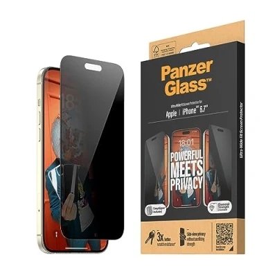 Image of Panzerglass Tempered Glass Privacy Screen Protector Apple iPhone 15 Plus