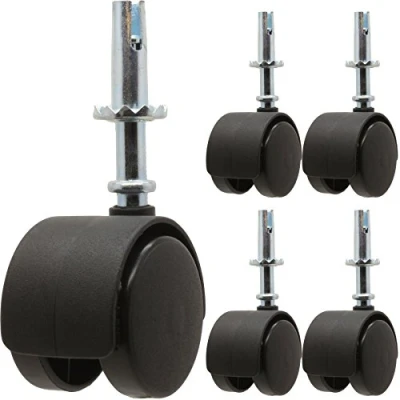 Image of Pack of 4 Twin Wheel 40mm Plastic Castors