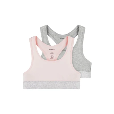 Image of Name it Nkfshort 2 PACK Bustier for kids, Size: 11 12y, Barely pink