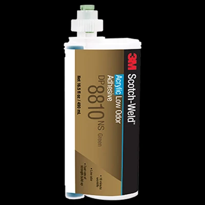 Image of 3M Low Odour Acrylic Adhesive DP8810NS, Green, 45 ml