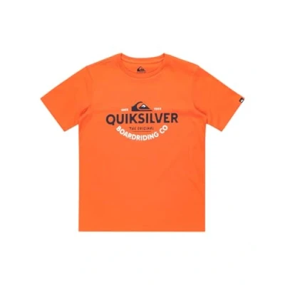 Image of Quiksilver Typed OUT Unisex Print Tshirt for kids, Size: 14y, Tigerlily