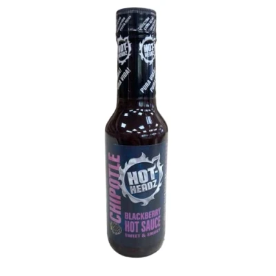 Image of Hot Headz! Blackberry &amp; Chipotle Medium Sauce Jalapenos Chillies Sweet Smoky Flavours With a Heat For Dipping and Spice Great Gift Lovers (148ml Bottle)