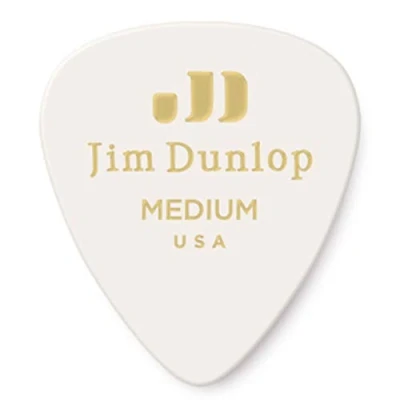 Image of Jim Dunlop 483P01MD Classic Guitar Pick Player Pack White (Pack of 12)