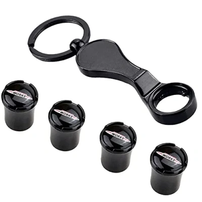 Image of SLINGDA 4Pcs Car Tyre Valve Dust Caps for MINI Cooper R50 R52 R53 R55 R56 R57 R58 R59 R60 R61 R62 F55 F56 Automobile Alloy Tire Dustproof Cap