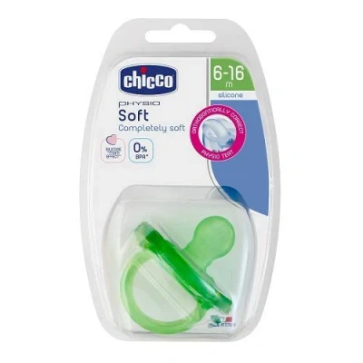Image of Chicco 0000271231000 &quot;Physio Soft, 6 m+, Silicone, 1 Piece, Neutral, Green