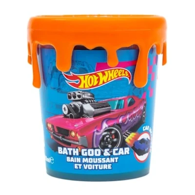Image of Hot Wheels Children&#039;s Bath Goo &amp; Toy Car 200ml Bubble Slime