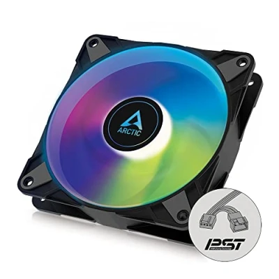 Image of ARCTIC P12 PWM PST A RGB PC Fan, 120mm Case Optimized for static pressure, Semi passive: 200 2000 rpm (0
