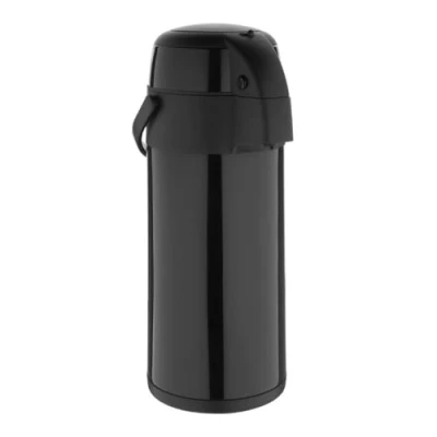 Image of Olympia Pump Action Airpot St/St Double Wall Black 5Ltr 169.1fl oz