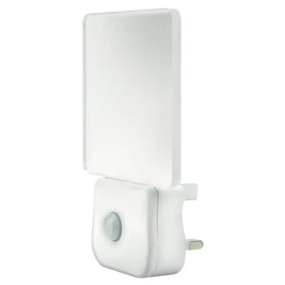 Image of Integral LED Motion Sensor Night Light, Plug in Wall with Dusk to Dawn Photocell Sensor, for Hallways, Landings, Stairs, Kitchens, Bedrooms, Baby’s Nursery and More,Transparent, Pack of 1