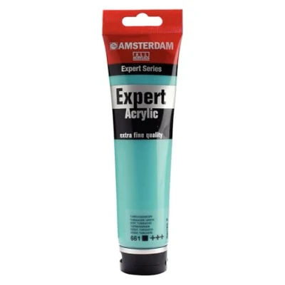 Image of Amsterdam Expert: Artists Acrylic Paint :150ml TURQUOISE GREEN (661) Series 2