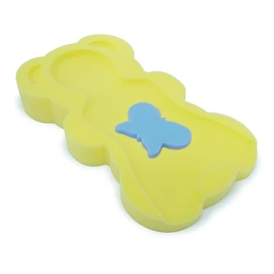Image of Bathtub Sponge Mat Bath Support for Infant &amp; Baby MIDI Up to 6kg 60cm Tall (Yellow)
