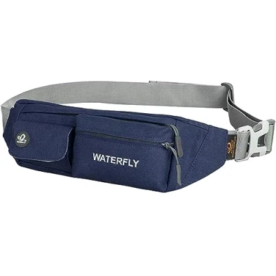 Image of Waterfly Waist Bag Pack Slim Water Resistant Fanny Travel Bum Running Belt for Traveling Cycling Hiking Camping