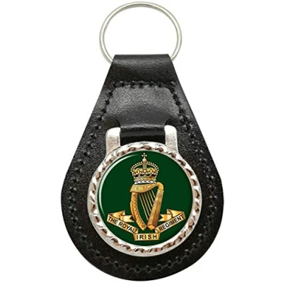 Image of Royal Irish Regiment (1684 1922), British Army Leather Key Fob