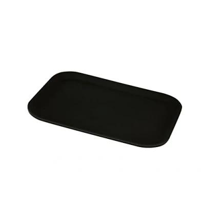 Image of Genware NEV GG1826BLK Gen Grip Rectangular Tray, Non Slip, 18&quot; x 26&quot;, Black