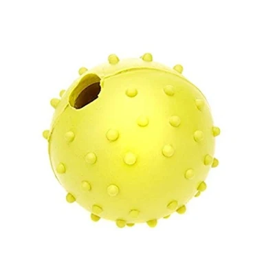 Image of Classic Pet Products Rubber Pimple Ball with Bell, 40 mm, Yellow