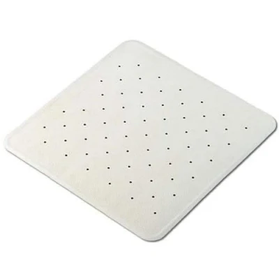 Image of HOMECRAFT Shower Mat, Bathtub and Non Slip Drainage Holes, Square Rubber Mat with Large Suckers,