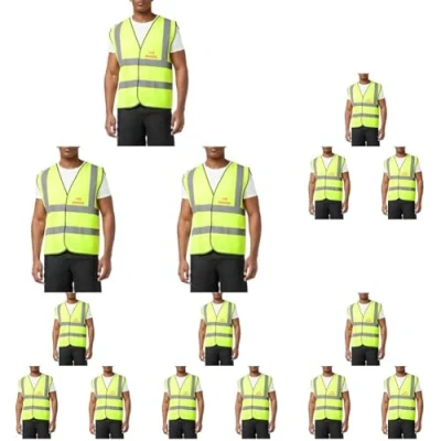 Image of VSafety L Fire Marshal Basic High Visibility Safety Vest, Large, Yellow