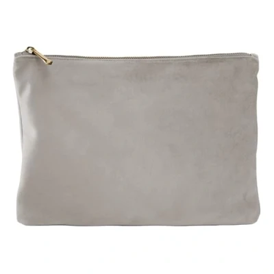 Image of BagBase Polyester Velvet Accessory Pouch Large Moonstone, Bag and Office Organiser for Men Women Car Keys Wash