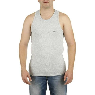 Image of Emporio Armani Men&#039;s 110828CC729 Vest, Grey (Grigio Melange 00048), Medium