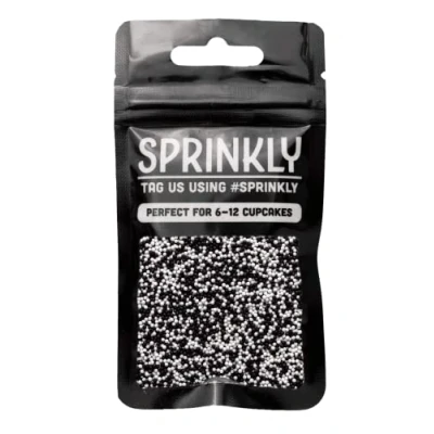 Image of SPRINKLY Matt 100&#039;s &amp; 1000&#039;s Black White 30g