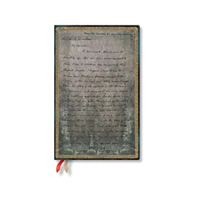 Image of Paperblanks 18 Month Softcover Flexi Diaries 2023 2024 Frederick Douglass, Letter for Civil Rights Vertical Maxi (135 x 210 mm)
