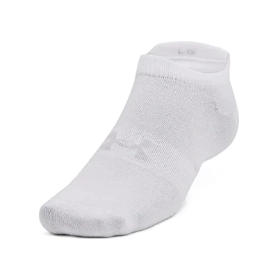 Image of Under Armour Essential No Show 6pack Socks Unisex, XL, White