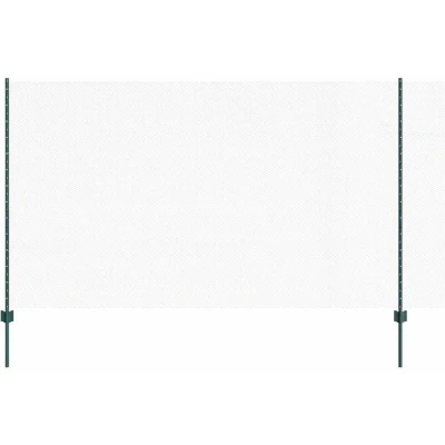 Image of vidaXL Fence Posts 11 pcs U Channel Green 140 cm Steel