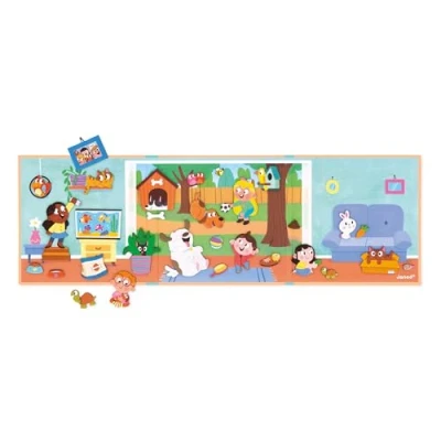 Image of Janod Magnéti&#039;Stories Pets 30 Magnet Educational Game Children’s FSC Cardboard Toy Develops Imagination &amp; Fine Motor Skills 3 Years +, J05457