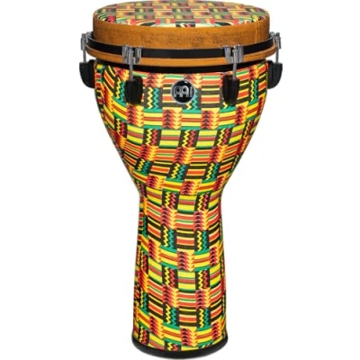Image of Meinl Percussion Jumbo Djembe Instrument Large Handdrum Mechanical Tuning System Diameter 12 Inches Plastic, Multicoloured (JD12SI DH)