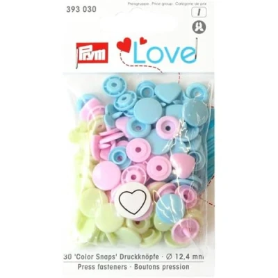 Image of PrymLove Fasteners, Multicolour, 12 x 7 2 cm