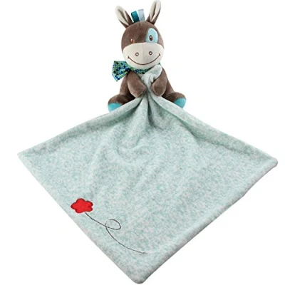 Image of Inchant Baby Taggy Security Blanket, Plush Stuffed Animals Blanket for Boy Girl,Comforter Toddler, Plushy Blankie Toy, Soft Sleep Toy【Donkey】
