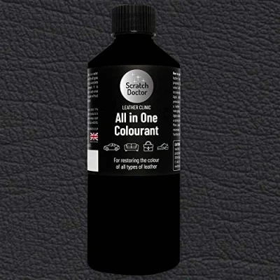 Image of Scratch Doctor All in One Leather Colourant for Mercedes Self Seal Dye Repair Paint Car Seats &amp; Interior (Black X11)