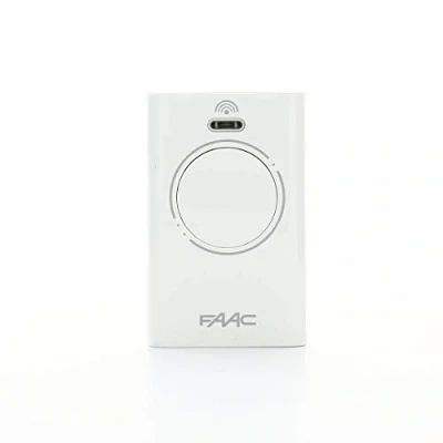 Image of 787007 FAAC Automation Gate Remote Control XT2 433 SLH LR Transmitter 2 Channels White MHZ