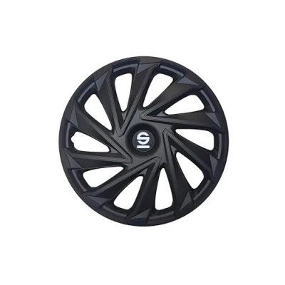 Image of Sparco Wheel Covers Varese 15 inch Black Set of 4 pieces