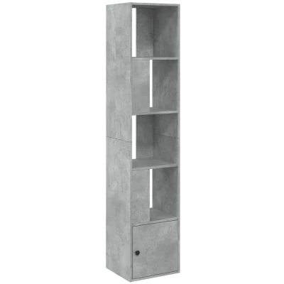 Image of vidaXL Bookcase Concrete Grey 40x36x189 cm Engineered Wood