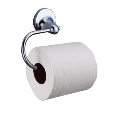Image of Sabichi Milano Toilet Roll Holder Wall Mounted (Non Self Adhesive) Chrome Stainless Steel W17cm x H11.5cm